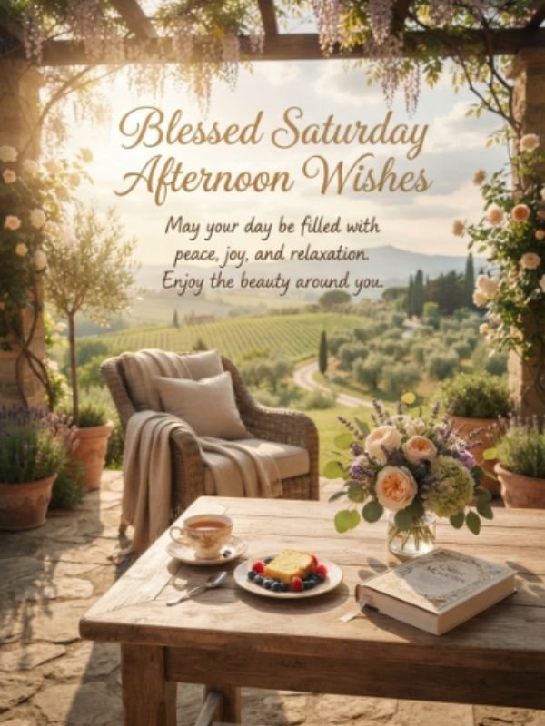 Blessed Saturday Afternoon Wishes