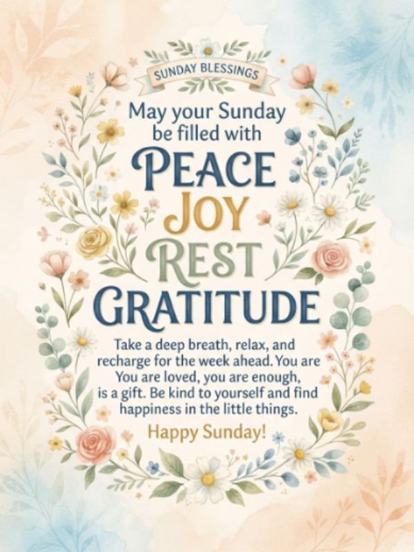 Encouraging & Positive Sunday Messages