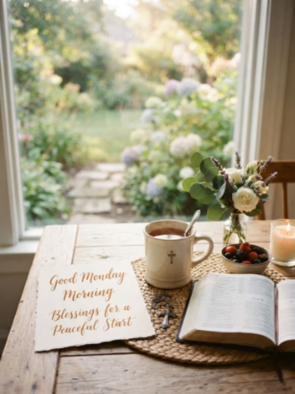 Good Monday Morning, Blessings for a Peaceful Start 