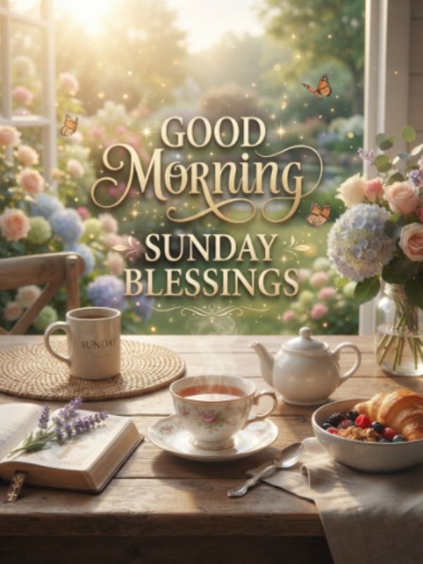 Good morning Sunday blessings gif