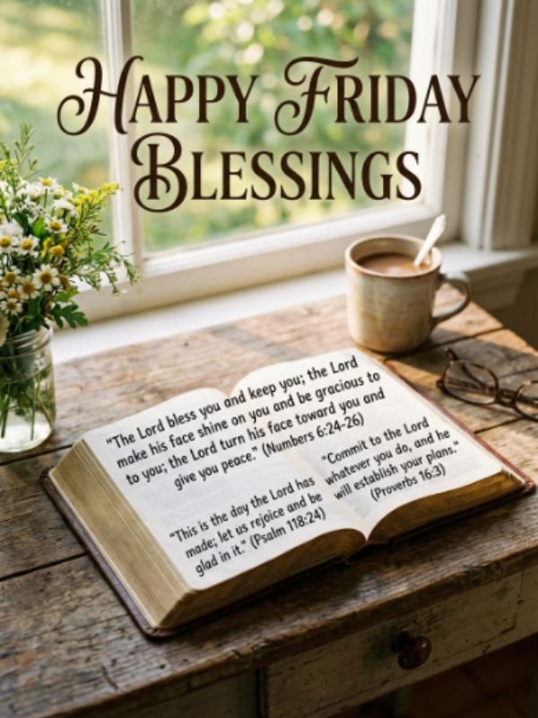 Happy Friday Blessings Bible Verses