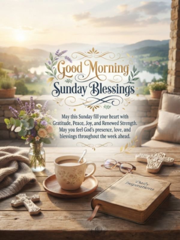 Inspirational Good Morning Sunday Blessings