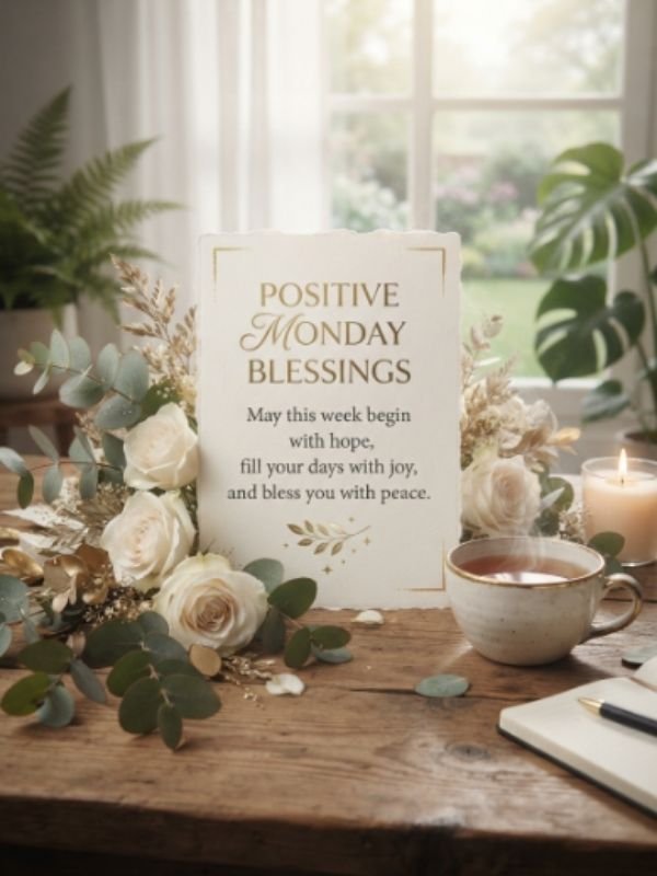 Positive Monday blessings Quotes