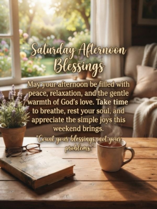 Saturday Afternoon Blessings Images and Quotes