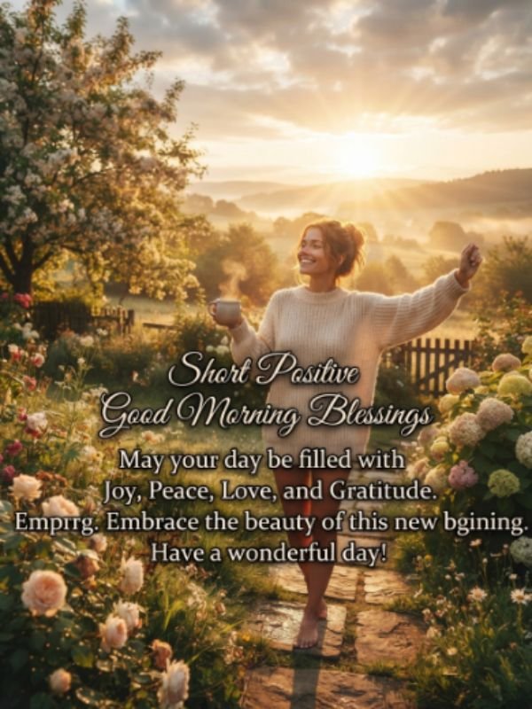 Short Positive Good Morning Blessings 