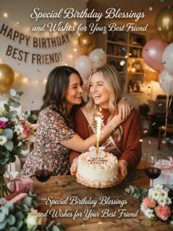 Special Birthday Blessings and Wishes for Your Best Friend