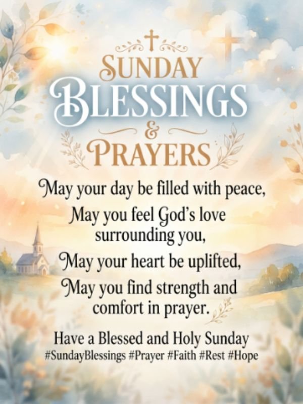 Sunday Blessings and Prayers