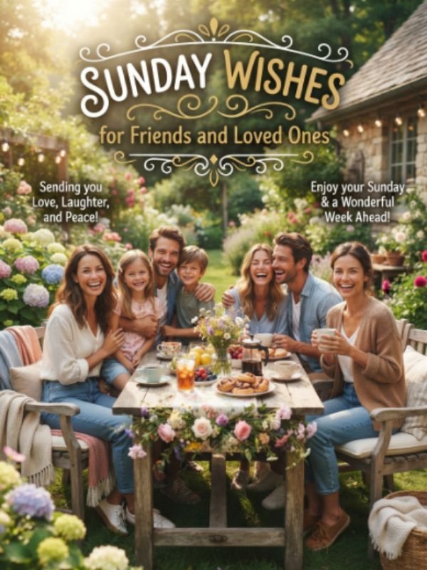 Sunday Wishes for Friends and Loved Ones