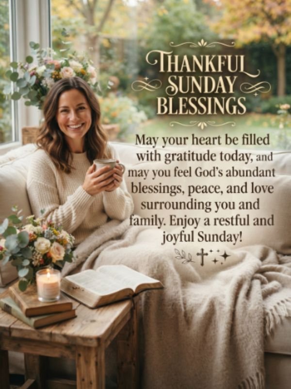 Thankful Sunday Blessings Images and Quotes