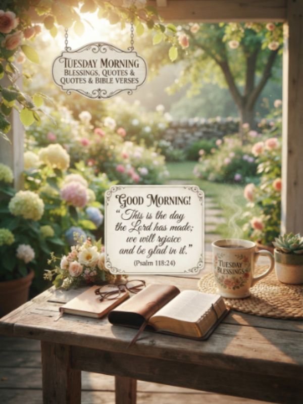 Tuesday Morning Blessings, Quotes & Bible Verses