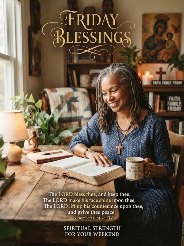 African American Spiritual Friday Blessings Bible Verse