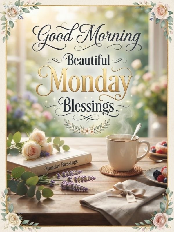Beautiful Good Morning Monday Blessings 