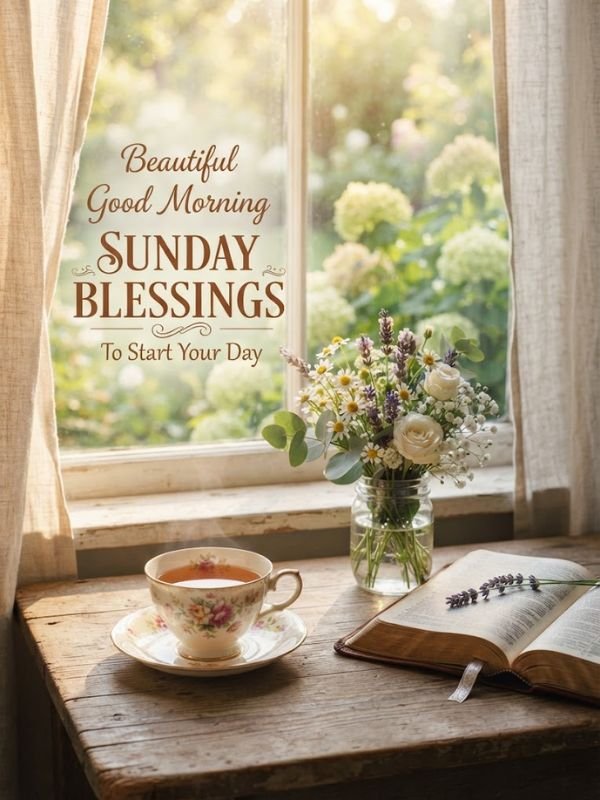 Beautiful Good Morning Sunday Blessings to Start Your Day