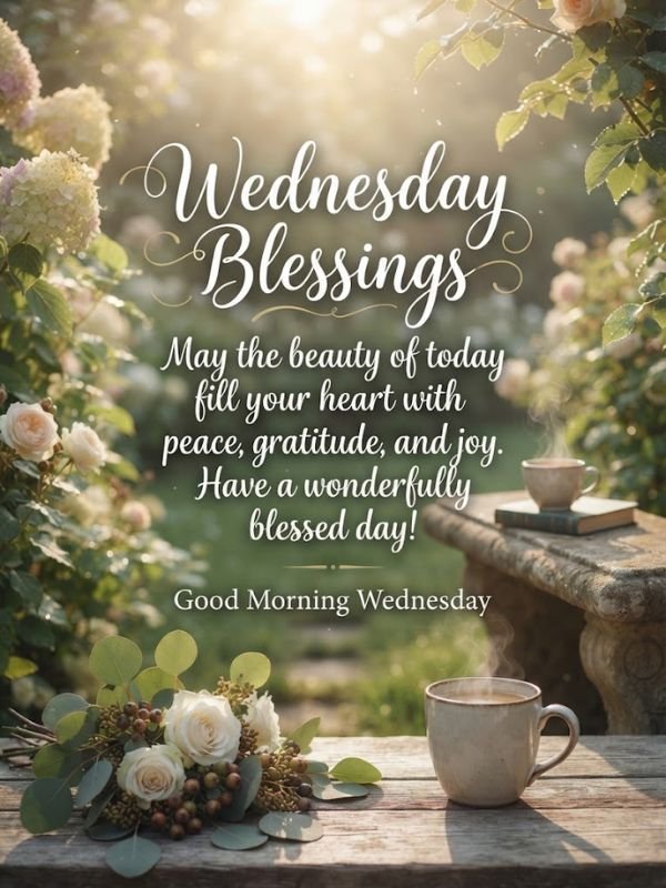 Beautiful good morning Wednesday blessings images and quotes