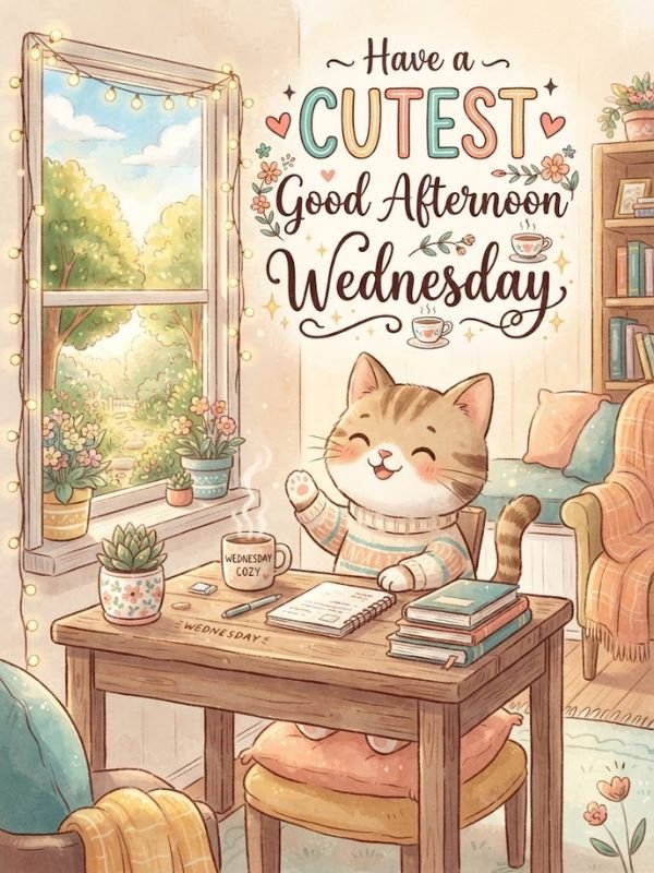 Cute Good Afternoon Wednesday Wishes