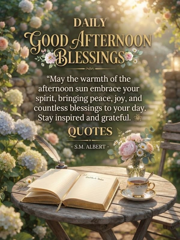 Daily Good Afternoon Blessings and Quotes