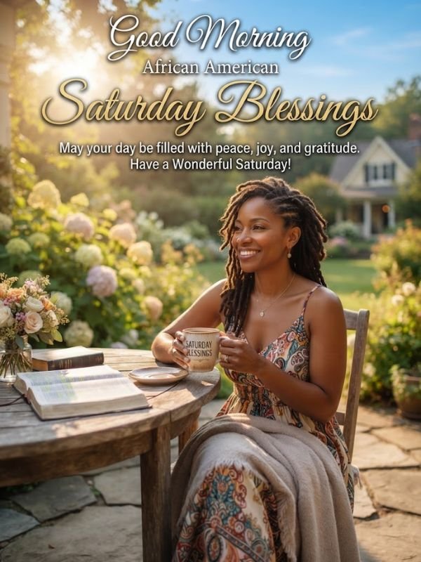 Good Morning African American Saturday Blessings