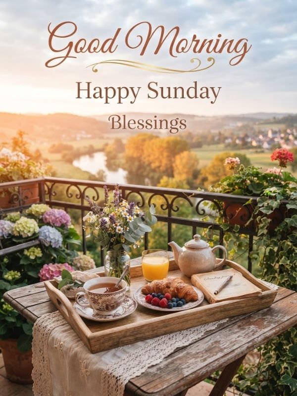 Good Morning Happy Sunday, Blessings