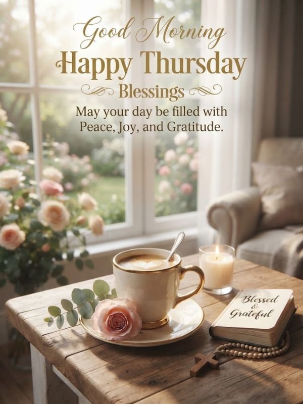 Good Morning Happy Thursday Blessings Image