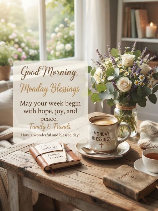 Good Morning, Monday Blessings for Family and Friends
