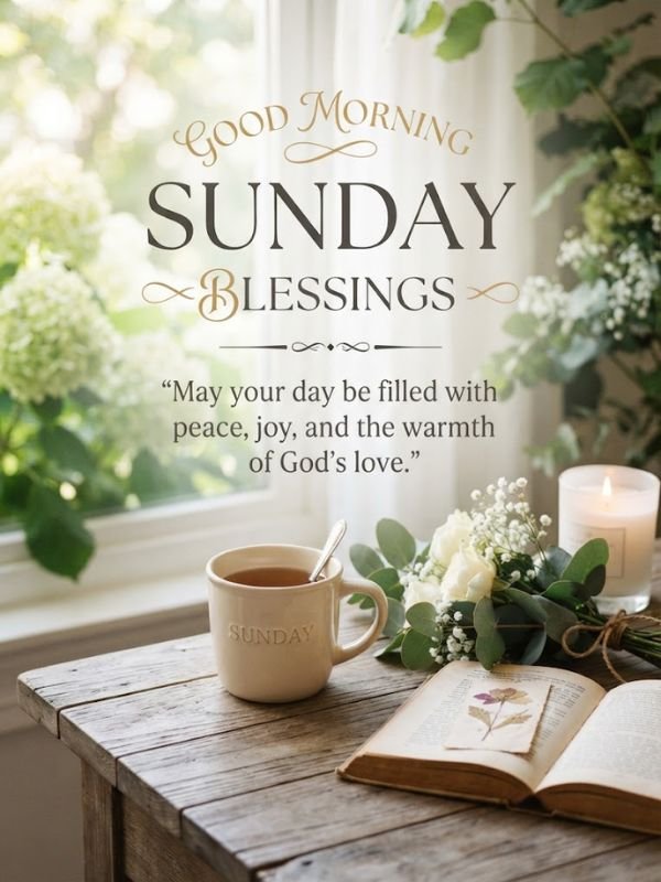 Good Morning Sunday Blessings, Images and Quotes