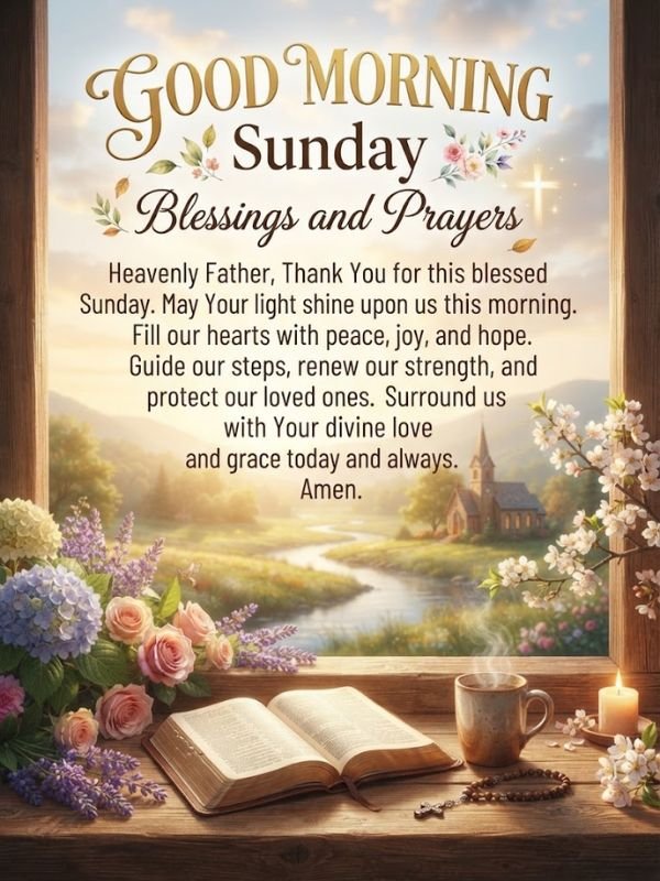 Good Morning Sunday Blessings and Prayers
