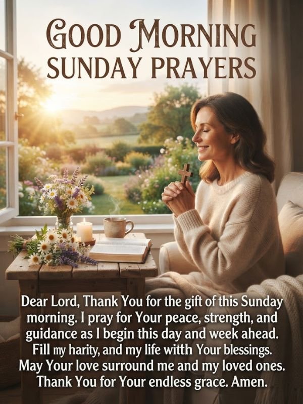 Good Morning Sunday Prayers for a Positive Start