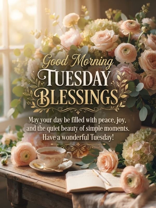 Good Morning Tuesday Blessings Quotes GIF