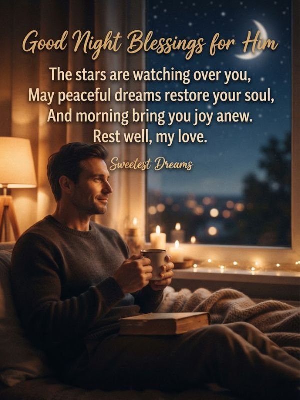 Good Night Blessings Quotes for Him