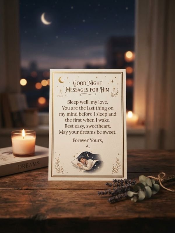 Good Night Messages for Him