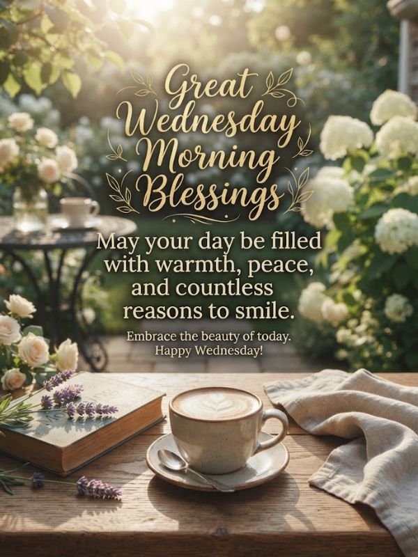 Great Wednesday Morning Blessings quotes