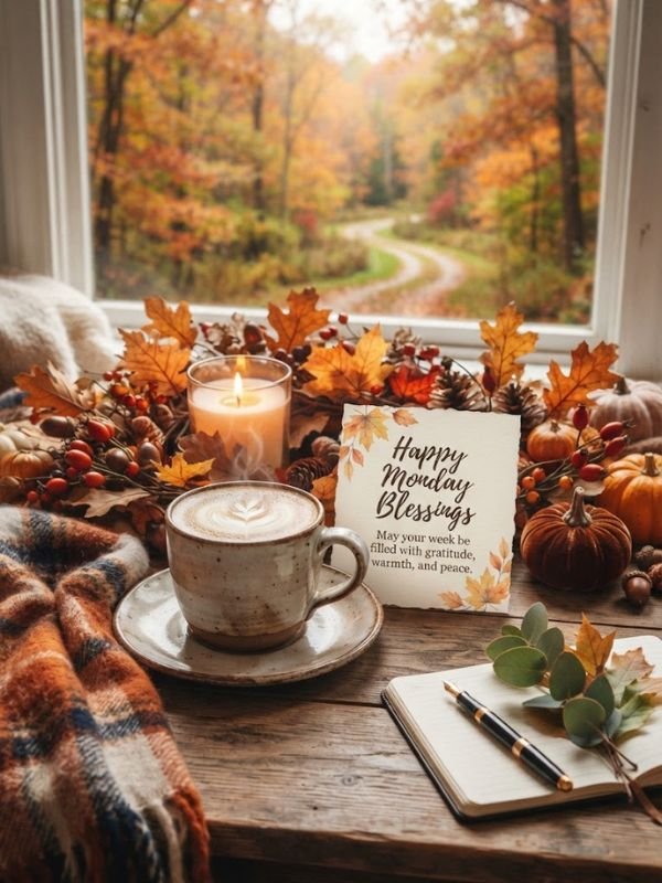Happy Monday Blessings Fall Images