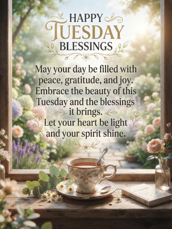 Happy Tuesday Blessings Quotes