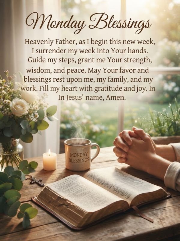 Monday Blessings Images with Prayers