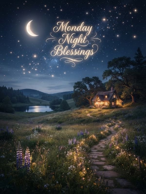 Monday Night Blessings Images & GIF Captions