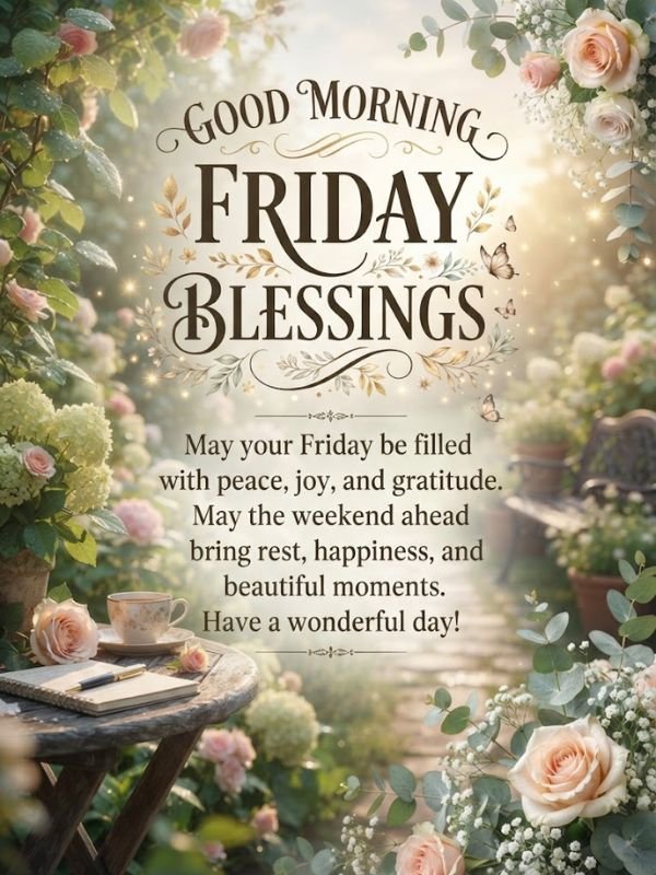 Positive Good Morning Friday Blessings