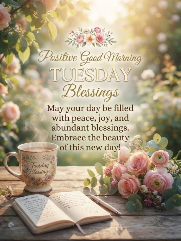Positive Good Morning Tuesday Blessings Quote