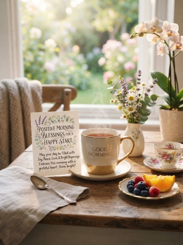Positive Morning Blessings For A Happy Start