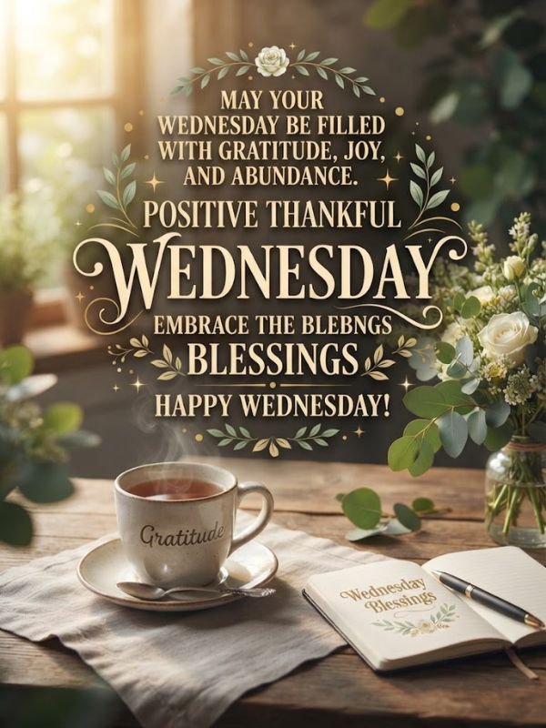 Positive thankful Wednesday blessings quotes