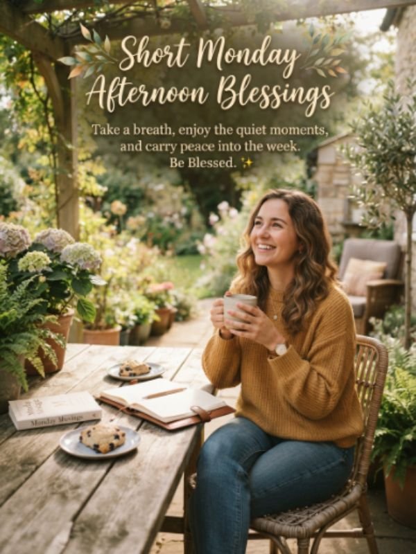 Short Monday Afternoon Blessings
