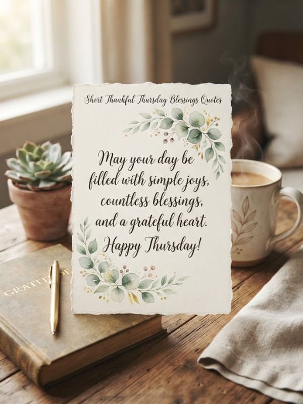 Short Thankful Thursday Blessings Quotes