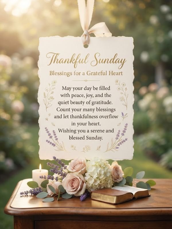 Thankful Sunday Blessings for a Grateful Heart