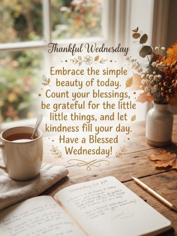 Thankful Wednesday Blessings Quotes