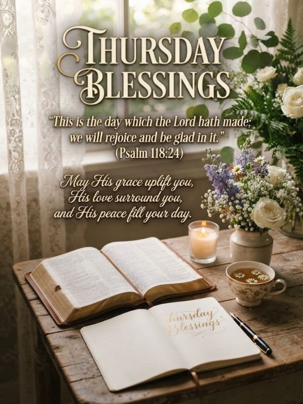 Thursday Blessings Quotes Bible Verses
