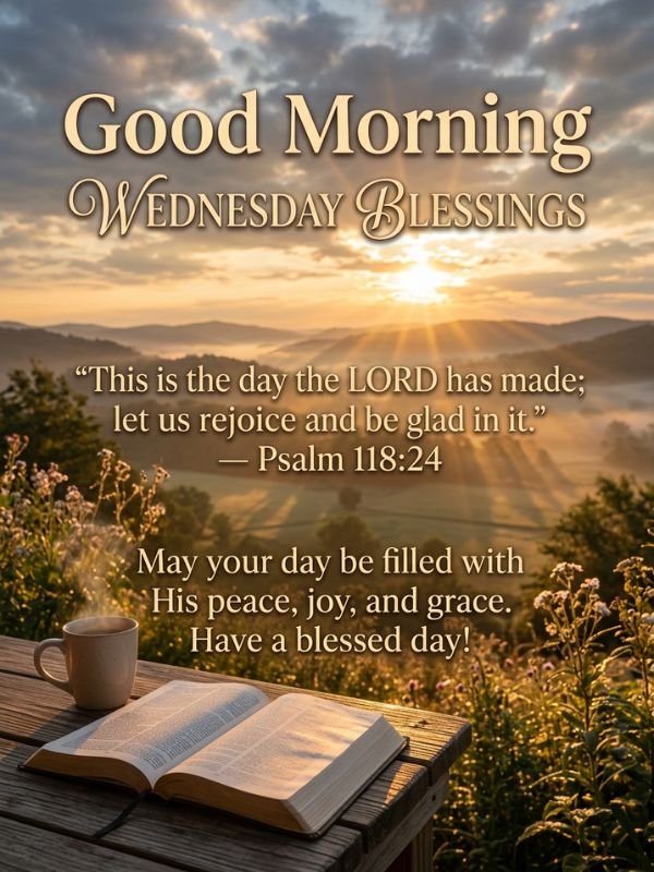 Good Morning Wednesday Blessings and Quotes Bible Verses