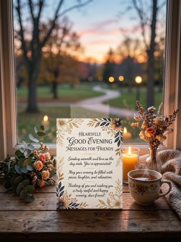 Heartfelt Good Evening Messages for Friends