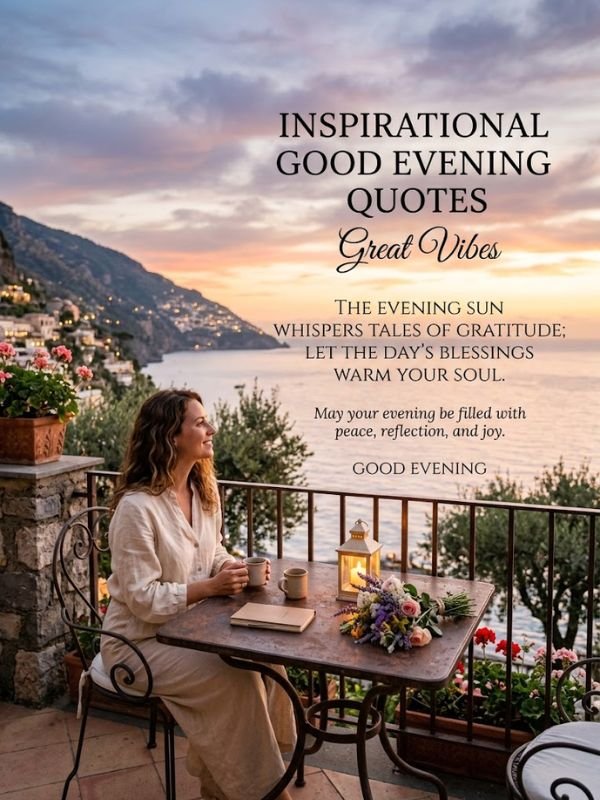Inspirational Good Evening Quotes