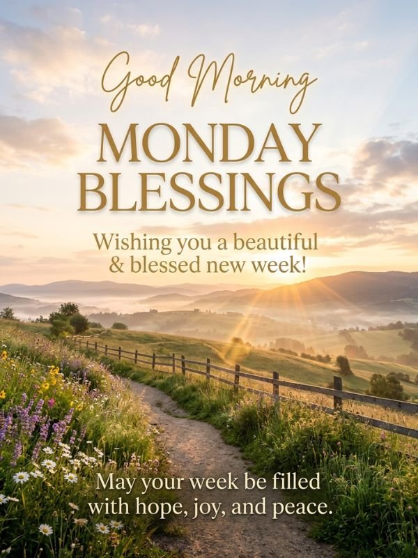 Monday Blessings and Wishes, Good Morning for the New Week
