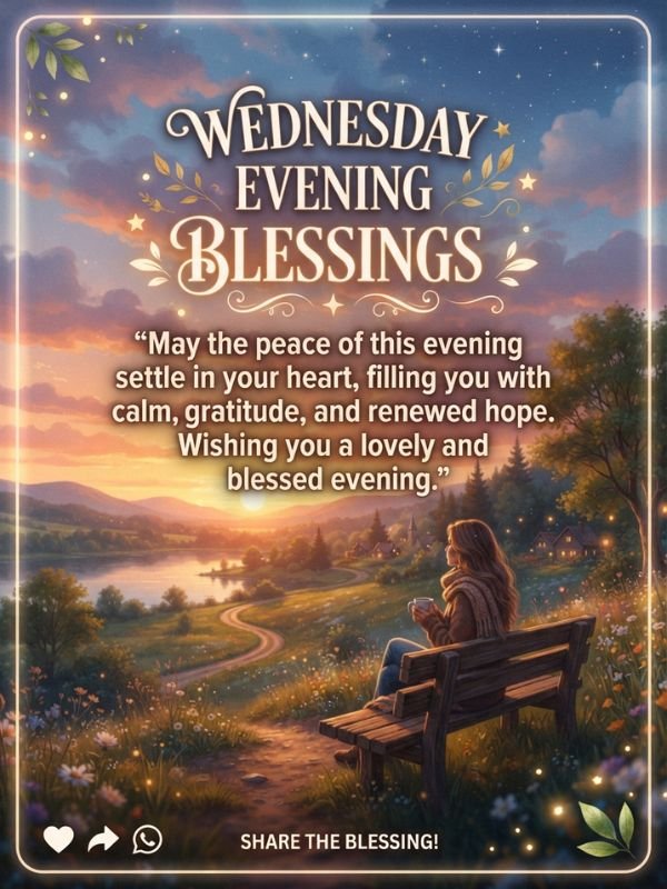 Wednesday Evening Blessings for WhatsApp and Social Media
