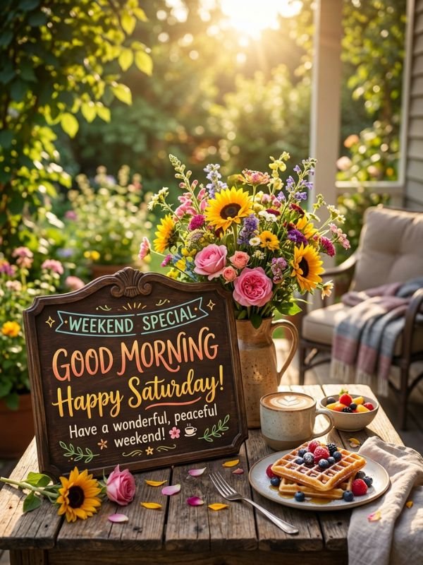 Weekend Special Good Morning Saturday Images, Greetings & GIF